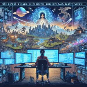 Illustration for: The Dawn of the One-Person Studio: Building AAA Worlds with AI