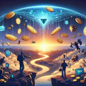Illustration for blog post: The Pulse of Play-to-Earn: Investment and Innovation in Blockchain Gaming