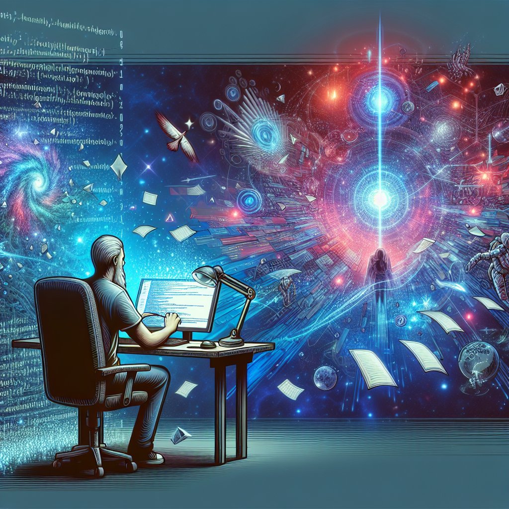 Illustration for blog post: One Developer, an AI Co-pilot, and a Universe to Build