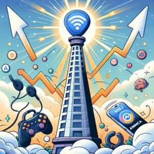 Illustration for blog post: Web3 Gaming Ignites: Animoca's TOWER Token Skyrockets 214% as Activity Surges